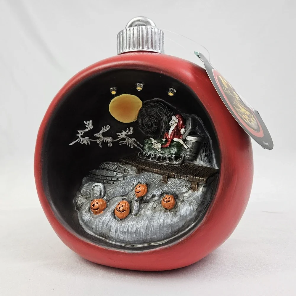 The Nightmare Before Christmas Diorama Lighted Jack Skellington Disney NWT